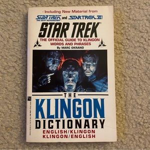 The Star Trek Klingon Dictionary Book